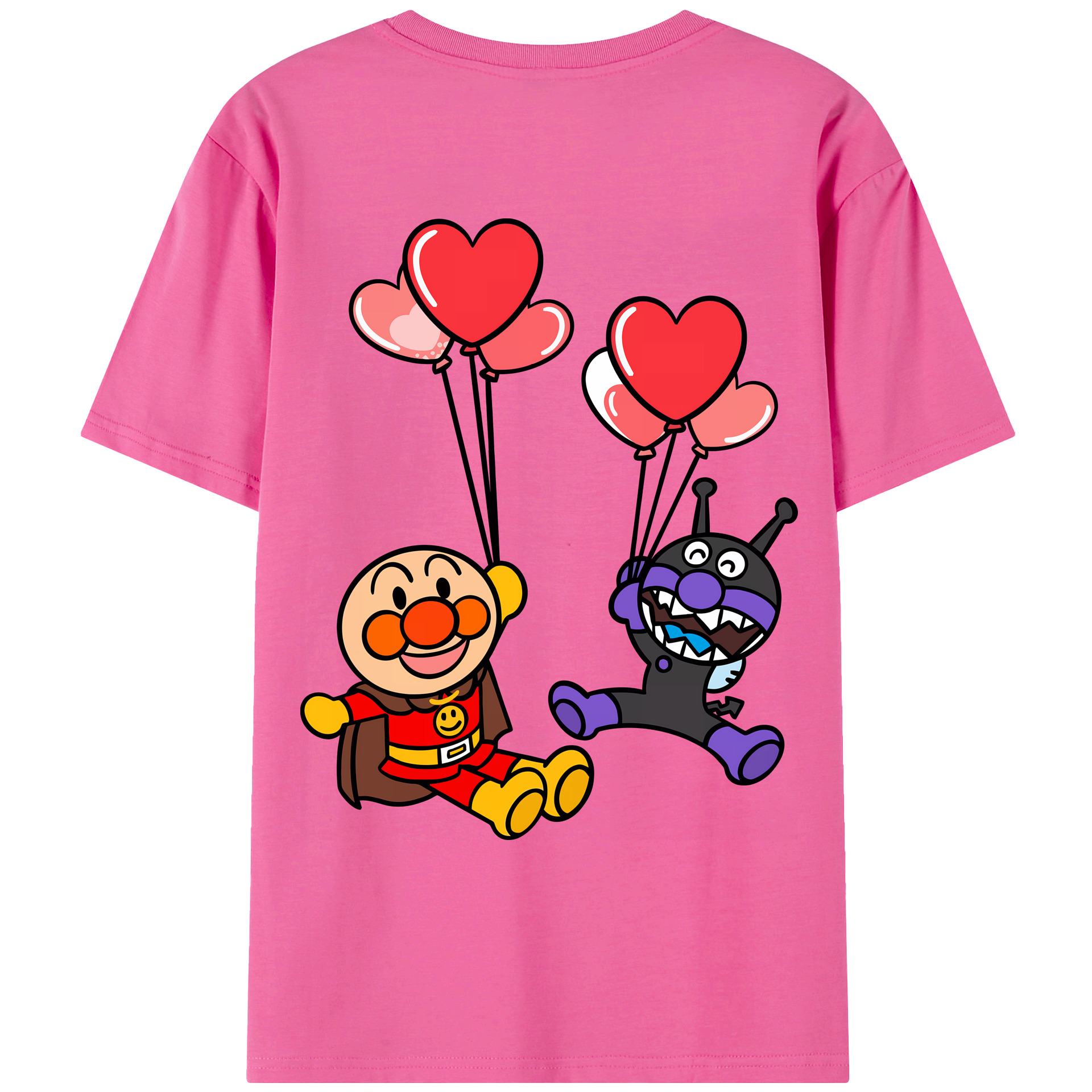 （画像用） アンパンマン Anpanman レディース半袖Tシャツ(バックプリント)